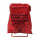 Image shows MTC Bio A9004-WR Wire Rack Stand with Red Autoclave Bag # A9004-R. All are sold separately.
