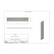Phillips Safety AB-36X6 Phenolic Universal Arm Board, 36" L x 6" W - Dimensions