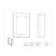 Poltex ACGB3 Acrylic Glove Box Holder, 3 Box Capacity - Dimensions