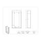 Poltex ACGB4 Acrylic Glove Box Holder, 4 Box Capacity - Dimensions