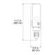 OHAUS Corporation Achiever™ 5000 Overhead Stirrer, 20-100 Ncm Maximum Torque - Dimensional Drawing, Front View