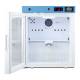 Accucold ACR162GNSF456LHD ACR Series Compact All-Refrigerator with NSF/ANSI 456 Certification, 1 Wire Shelf, Left Handle Glass Door, 1.58 Cubic Feet - Door Opened