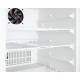 Accucold Pharmaceutical Series ADA Vaccine Built-in All-Refrigerator with NIST-Calibrated Temperature Display, 3 Wire Shelves, Solid Door - 2.65 Cubic Feet, Close-up View of Shelves and Vent