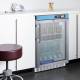 Accucold Pharmaceutical Series ADA Vaccine Built-in All-Refrigerator with NIST-Calibrated Temperature Display, 3 Wire Shelves, Glass Door - 2.65 Cubic Feet, In a Lab Setting (Accessories, cabinetry, and decor shown in the photo are for demonstration purpo