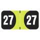 Arden Label ADYM-27-T4 Arden Compatible ADYM Series 2027 Year Labels - Size 3/4" H x 1 1/2" W