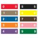 AMES L-A-00134RB Match AENP Series Numeric Color Code Roll Labels - 1/2"H x 1 3/4"W