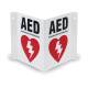 AERO Healthcare CardiAct™ HeartSine® PAD AED Kit with Alarmed Wall Cabinet, Signage