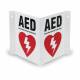 AERO Healthcare CardiAct™ HeartSine® PAD Connect AED Kit with Alarmed Wall Cabinet, Signage