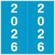 Arden Label AFYM-26-L5 IFC CL7300 Compatible AFYM Series 2026 Year Labels - Size 1 7/8" H x 1 7/8" W