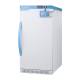 Accucold AFZ2PVBIADADL2B Pharma-Vac Performance Series ADA Height Vaccine Freezer with Digital Data Logger, 4 Wire Shelves, Right Handle Solid Door - 2.47 Cubic Feet, Left Angle View