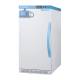 Accucold AFZ2PVBIADADL2BLHD Pharma-Vac Performance Series ADA Height Vaccine Freezer with Digital Data Logger, 4 Wire Shelves, Left Handle Solid Door - 2.47 Cubic Feet, Left Angle View