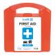 AERO Healthcare AK10NR SureFill® 10 Series All Purpose First Aid Kit, Red Translucent Plastic Case - Front View