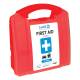 AERO Healthcare AK10NR SureFill® 10 Series All Purpose First Aid Kit, Red Translucent Plastic Case - Right Angle