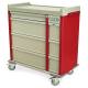 Harloff OptimAL Line Aluminum 600 Punch Card Medication Cart with Basic Electronic Lock, Single Wide Narcotics Drawer