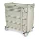 Harloff AL600PC-EKC OptimAL Line Aluminum 600 Punch Card Medication Cart with CompX Electronic Lock, Single Wide Narcotics Drawer