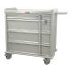Harloff AL600PCSP OptimAL Line Aluminum 600 Punch Card Medication Cart with Key Locks, Single Wide Narcotics Drawer, Specialty Package