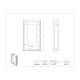 Poltex ALCWIP Alcohol Wipe Bag Holder - Dimensions