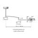 360° limitless arm and mounting system rotation around vertical axes.