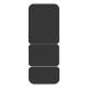 Pivotal Health AM-334 AM Bariatric Hi-Lo Treatment Table with 3 Section - Drawing