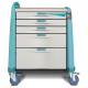 Capsa AM-AN-CMP-ALOK-G Avalo Anesthesia Cart - Compact Height, Green, Auto Lock