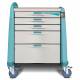 Capsa AM-AN-CMP-KEY-G Avalo Anesthesia Cart - Compact Height, Green, Key Lock