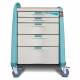 Capsa AM-AN-INT-ALOK-G Avalo Anesthesia Cart  - Intermediate Height, Auto Lock, Green