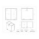 Poltex AMBUBAG16816 Emergency Airway Procedure Storage Box, 16" W x 8" D x 16" H - Dimensions