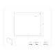 Poltex AMOS1012 Adaptive Magnetic Organization System Plate, 12" Length - Dimensions