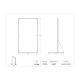 Poltex AMOS1018STD Adaptive Magnetic Organization System Benchtop Stand - Dimensions