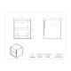 Poltex ANTIFOG2VM Anti-Fog Mask Holder - Dimensions
