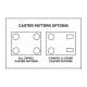 R&B Wire Antimicrobial Vinyl Basket Truck - Caster Pattern Options