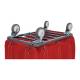 R&B Wire Antimicrobial Vinyl Bumper Truck - Casters