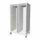 Pegasus APL-4.0UU-GD Apollo U Type Medical Storage Cart with 4 Panels, Double Column, Glass Doors