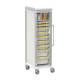 Pegasus Apollo U Type General Supply Storage Cart with 4 Panels and Single Column, Glass Door (Supplies are Not Included)
