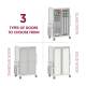 Pegasus Apollo U Type Multi-Length Catheter Storage Cart with 4 Panels and Double Column - Door Style Options (Supplies are Not Included)