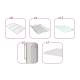 Pegasus Apollo U Type Sterile Core Storage Cart with 3 Panels, Double Column, and No-Touch™ Wire Shelves - Included Accessories