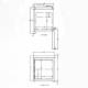 Accucold ARG2PV-CRT Pharma-Vac Performance Series Compact Vaccine Refrigerator with Controlled Room Temperature, 2 Wire Shelves, Glass Door, 2 Cubic Feet - Front and Top View Dimensions