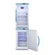 Accucold ARG31PVBIADA-AFZ2PVBIADASTACK Pharma-Vac Performance Series All-Refrigerator/All-Freezer Combination with StackRack, Right Handle Door, 5.3 Cubic Feet Total Capacity - AFZ2PVBIADA Door Opened