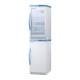 Accucold ARG31PVBIADA-AFZ2PVBIADASTACK Pharma-Vac Performance Series All-Refrigerator/All-Freezer Combination with StackRack, Right Handle Door, 5.3 Cubic Feet Total Capacity - Left Angle