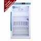 Accucold ARG3PV-CRT Pharma-Vac Performance Series Counter Height Vaccine Refrigerator with Controlled Room Temperature, 4 Wire Shelves, Right Handle Glass Door, 3 Cubic Feet - Front View
