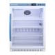 Accucold ARG61PVBIADA Pharma-Vac Performance Series ADA Height Vaccine Refrigerator with 4 Wire Shelves, Right Handle Glass Doo, 6 Cubic Feet - Front View