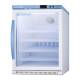 Accucold ARG61PVBIADA Pharma-Vac Performance Series ADA Height Vaccine Refrigerator with 4 Wire Shelves, Right Handle Glass Doo, 6 Cubic Feet - Left Angle