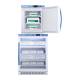 Accucold ARG6PV-AFZ1PVSTACK Pharma-Vac Performance Series All-Refrigerator/All-Freezer Combination with StackRack, Right Handle Door, 7.4 Cubic Feet Total Capacity - AFZ1PV Door Opened, Filled with Vaccines (Vaccines are not Included)