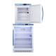 Accucold ARG6PV-AFZ1PVSTACK Pharma-Vac Performance Series All-Refrigerator/All-Freezer Combination with StackRack, Right Handle Door, 7.4 Cubic Feet Total Capacity - AFZ1PV Door Opened