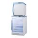 Accucold ARG6PV-AFZ1PVSTACK Pharma-Vac Performance Series All-Refrigerator/All-Freezer Combination with StackRack, Right Handle Door, 7.4 Cubic Feet Total Capacity - Left Angle