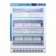 Accucold ARG6PV456 Pharma-Vac Performance Series Counter Height Vaccine Refrigerator with NSF/ANSI 456 Certification, 4 Wire Shelves, Right Handle Glass Door, 6 Cubic Feet - Filled with Vaccines (Vaccines are not Included)