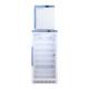Accucold ARG8PV-AFZ1PVSTACK Pharma-Vac Performance Series All-Refrigerator/All-Freezer Combination with StackRack, Right Handle Door, 9.4 Cubic Feet Total Capacity - Front View