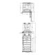 Accucold ARG8PV-FS24LSTACKMED2 Pharma-Vac Performance Series All-Refrigerator/MED2 Series All-Freezer Combination with StackRack, Right Handle Door, 9.4 Cubic Feet Total Capacity - Front and Top View Dimensions
