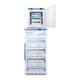 Accucold ARG8PV-FS24LSTACKMED2 Pharma-Vac Performance Series All-Refrigerator/MED2 Series All-Freezer Combination with StackRack, Right Handle Door, 9.4 Cubic Feet Total Capacity - FS24LMED2 Door Opened, Filled with Vaccines (Vaccines are not Included)
