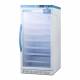 Accucold ARG8PVDL2B Pharma-Vac Performance Series Upright Vaccine Refrigerator with Digital Data Logger, 7 Wire Shelves, Right Handle Glass Door, 8 Cubic Feet - Left Angle